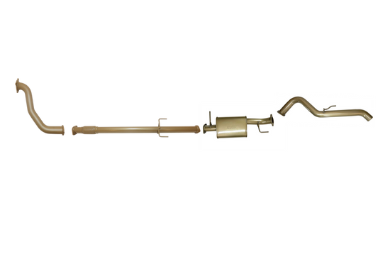 King Brown - Mitsubishi Triton ML 3.2 TD Dual Cab 2006/2009 - Single 3" With Rear Pipe Only Kit