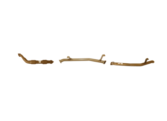 King Brown - Toyota Landcruiser 70/76 Series V8 4.5L Single Turbo Wagon March 2007 to August 2016 (without DPF/Air Purifier) - Single 3" with CAT and Centre Pipe Only Option Kit.