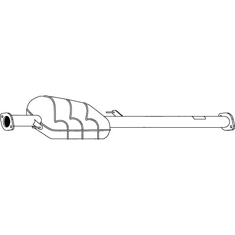 Redback Standard Replacement Exhaust for Hyundai Tucson 2004-2010, KIA Sportage 2004-2010 - M0187