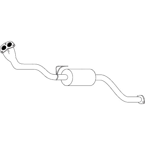 Redback Standard Replacement Exhaust for Toyota Hilux 1998-2005 - M1438