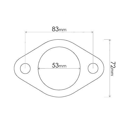 Redback Flange Gasket for various Ford, Mitsubishi, Mazda, Holden, KIA, Hyundai & Nissan vehicles - MAG014R