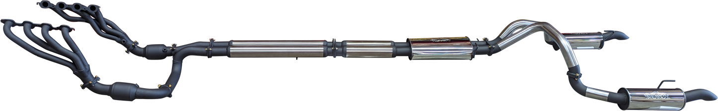 Manta | Twin 3" Full Exhaust System with 1 3/4" Headers | Chevrolet Silverado 1500 6.2L V8 Ute | 2022–2024