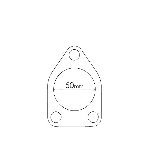 Redback Flange Gasket for Mitsubishi Magna 1985-2004, Mitsubishi Lancer 1985-2004, Mitsubishi Pajero 1985-2004 - MBG018R