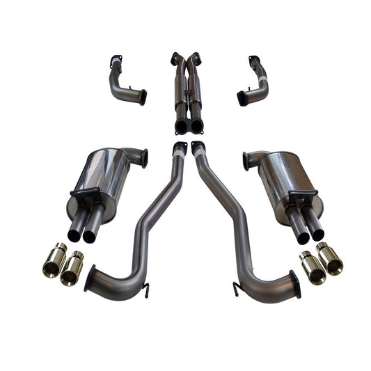 ESA - Holden Commodore VE VF V6 V8 Sedan Wagon 3" Kit with 2x Hotdog - XPipe & 4x SC Tips - XPS Stainless Steel 409L