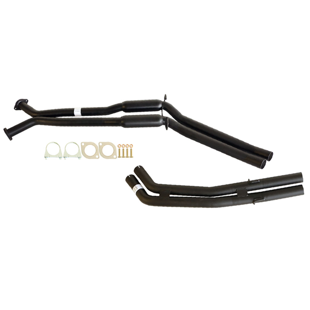 ESA - HOLDEN COMMODORE VT-VZ V6 & V8 STATESMAN TWIN 2 1/2" KIT - INC XPIPE,EVERFLO HOTDOGS & TAILPIPE