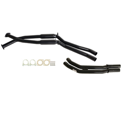 ESA - Holden Commodore VT-VZ V6 & V8 Sedan Twin 2 1/2" Kit - Inc Xpipe, Everflo Hotdogs & Tailpipe