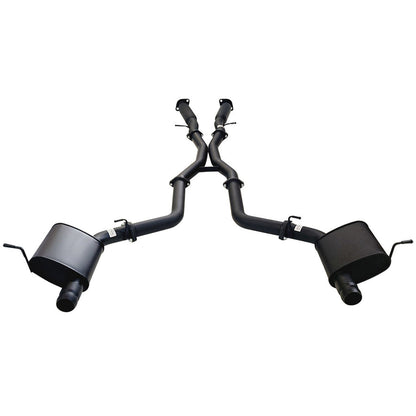 ESA 4X4 - Twin 3 Inch Cat Back Exhaust With Centre Hotdogs For SRT Jeep Grand Cherokee 2012 to 2021 OE Tips