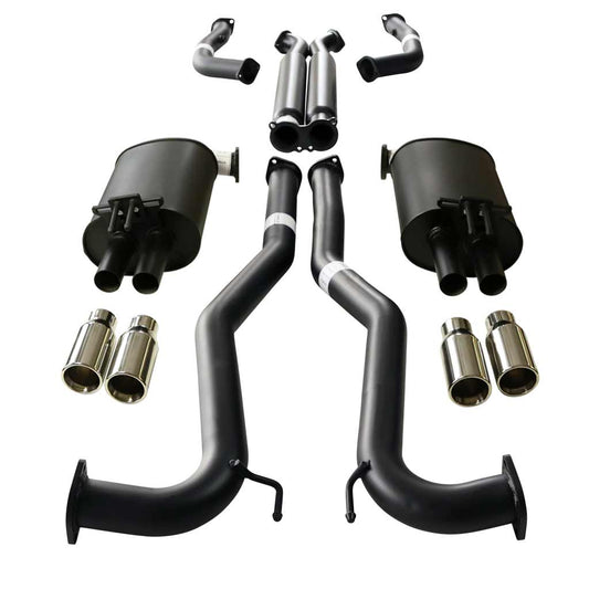 ESA - Holden Commodore VE, VF V6 V8 Sedan Wagon 3" Kit with 2 x Hotdog - X-pipe & 4 x SC Tips