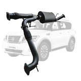 ESA 4X4 -  Nissan Y62 Patrol 3 Inch Stainless Steel 3 Inch Centre Muffler To Factory Rear Exhaust