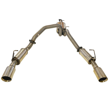 ESA 4X4 - Ram 1500 DT 6.2L Supercharged V8 Ute Twin 3" Cat Back Stainless Steel Exhaust System with 5" Polished Chrome Tips for Limited and Laramie