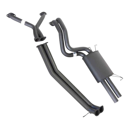 ESA - Ford Falcon BA - BF V8 Sedan Twin - Twin 2 1/2" Catback Kit Inc X-Pipe Delete Pipe & Everflo Muffler