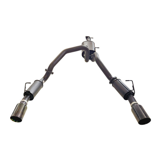 ESA 4X4 - Ram 1500 DT 6.2L Supercharged V8 Ute Twin 3" Cat Back Exhaust System with 5" Black Chrome Tips for Limited and Laramie