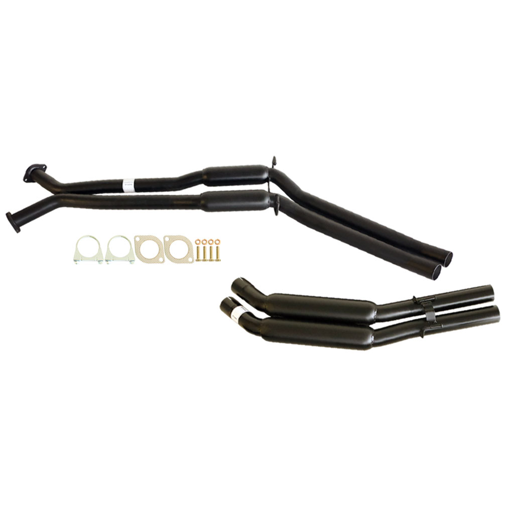ESA - Holden Commodore VT-VZ V6 & V8 Ute Wagon Twin 2 1/2" Kit - Inc X-Pipe & Everflo Hotdogs