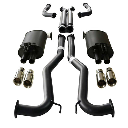 ESA - Holden Commodore VE VF V6 & V8 Sedan Wagon 3" Kit with 2 x Hotdog - X-pipe & 4 x AC Tips