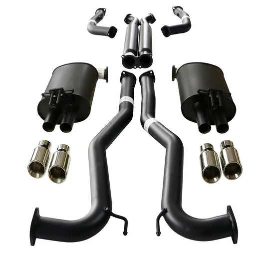 ESA - Holden Commodore VE VF V6 & V8 Sedan Wagon 3" Kit with 2 x Hotdog - X-pipe & 4 x AC Tips