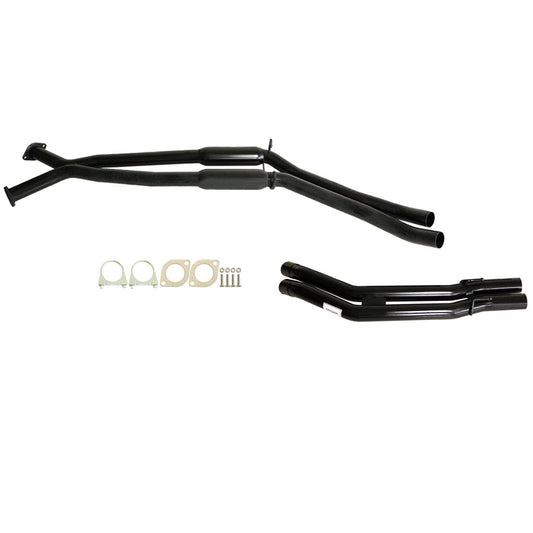 ESA - Holden Commodore VT-VZ V6 & V8 Ute Wagon Twin 2 1/2" Kit - Inc X-Pipe, Everflo Hotdogs & Tailpipe