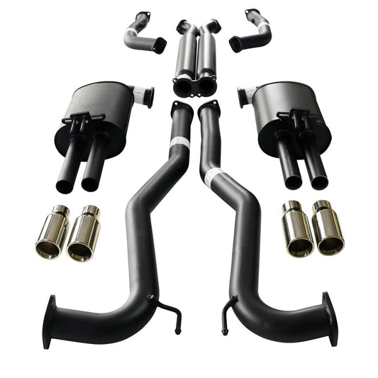 ESA - Holden Commodore VE, VF V6 & V8 Ute 3" Kit with 2 x Hotdog - X-pipe & 4 x SC Tips
