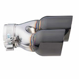 Exhaust Tip - 3 Inch In - Dual 3.5 Inch Out - 9" Long LHS (Y-Piece - Inner Cone - 304 Black Chrome)