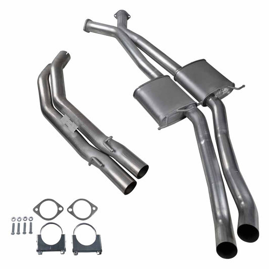ESA - Holden Commodore VT-VZ V6 & V8 Ute Wagon Twin 3" Kit - Inc X-Pipe, Everflo Mufflers & Tailpipe