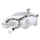 ESA - Holden Commodore VF HSV Non-LSA V8 Sedan Wagon 3" Exhaust Kit with 2 x Hotdogs, X-Pipe, XPS Stainless Steel
