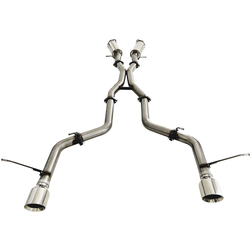 ESA 4X4 - Jeep Grand Cherokee SRT 6.4L V8 (2012-2021) SUV 3" Cat Back Stainless Steel Exhaust with Twin Pipe Rear and Chrome Tip Option