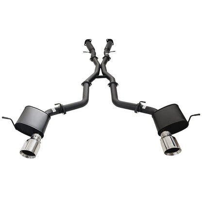 ESA 4X4 - Twin 3 Inch Cat Back Exhaust With Centre Hotdogs For SRT Jeep Grand Cherokee 2012 to 2021 SS Tips