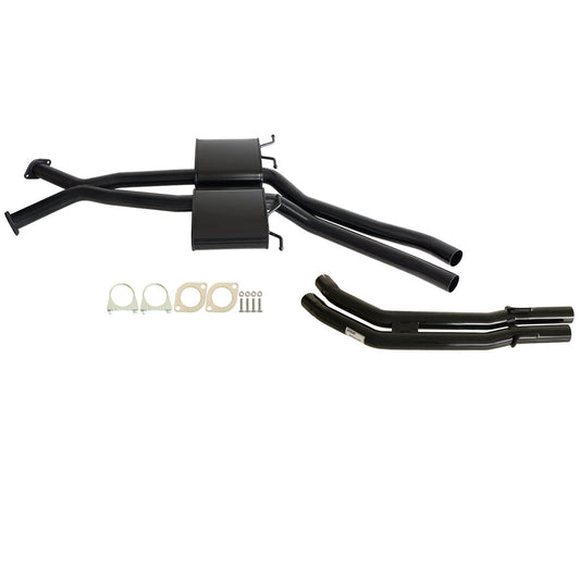 ESA - Holden Commodore VT-VZ V6 & V8 Sedan Twin 2 1/2" Kit - Inc X-pipe, Everflo Mufflers & Tailpipe