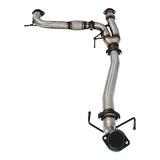 ESA 4X4 - Nissan Y62 Patrol 3 Inch Stainless Steel Center Muffler Delete to Factory Rear Exhaust