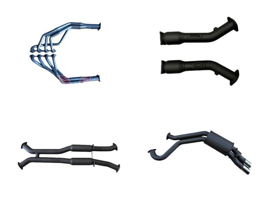 Manta | Twin 3″ Full Exhaust System with 1 3/4″ Extractors & Hotdog Mufflers | HSV Clubsport GTS Senator VY VZ V8 Sedan 2002–2006