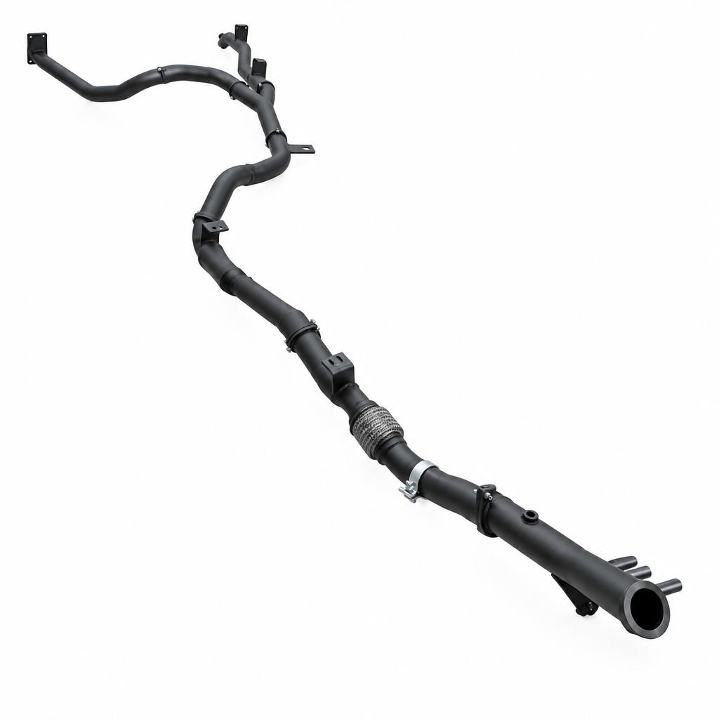 Manta Twin 3″ Aluminised Turbo Back Exhaust With Cat & Without Muffler | Toyota Landcruiser 79 Series GDJ79 Ute 2.8L TD 2023–on