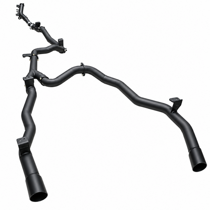 Manta Twin 3″ Aluminised Turbo Back Exhaust With Cat & Without Muffler | Toyota Landcruiser 79 Series GDJ79 Ute 2.8L TD 2023–on