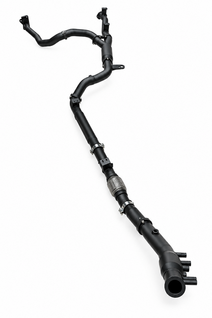 Manta Twin 3″ Aluminised Turbo Back Exhaust Without Cat & Without Muffler | Toyota Landcruiser 79 Series GDJ79 Ute 2.8L TD 2023–on