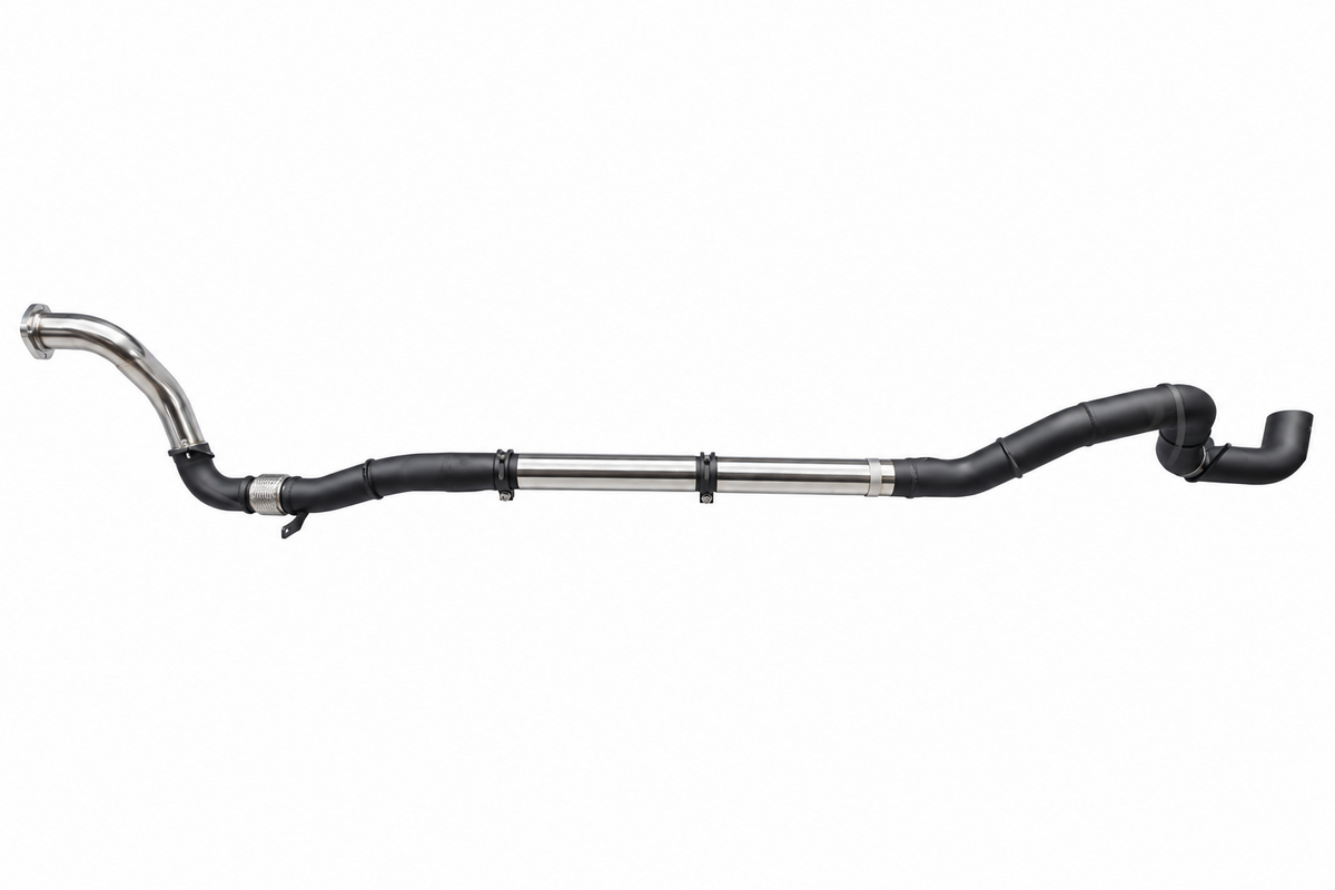 Manta 4″ Stainless Turbo Back Exhaust With Cat & Without Muffler | Chevrolet Silverado T1 6.6L V8 TD 2020–2025