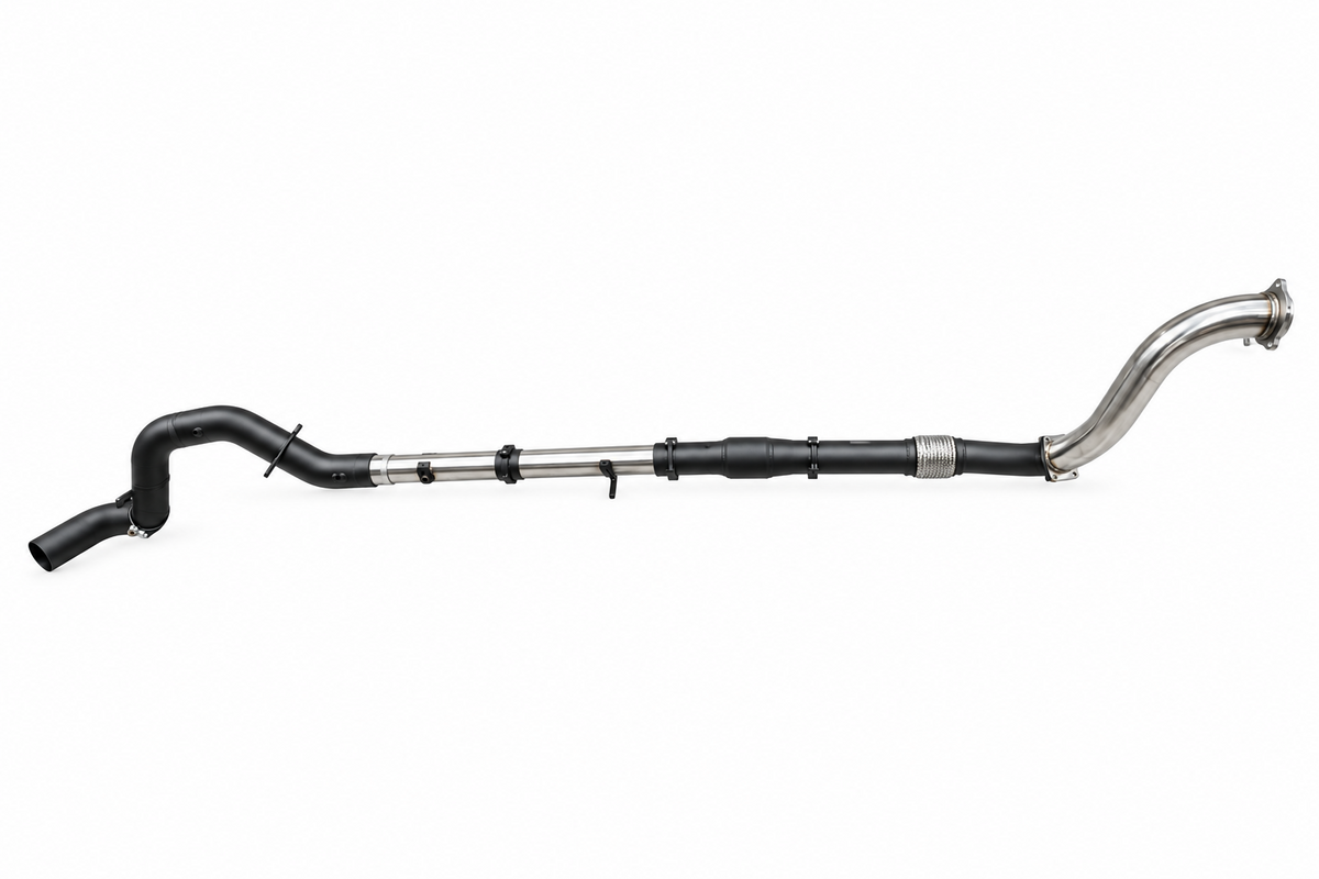 Manta 4″ Stainless Turbo Back Exhaust With Cat & Without Muffler | Chevrolet Silverado T1 6.6L V8 TD 2020–2025