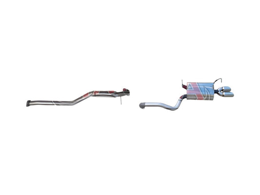 Manta | 2.5″ Cat Back Exhaust System with Hotdog Muffler | Ford Falcon FG 4.0L 6 Cylinder Sedan 2008–2016