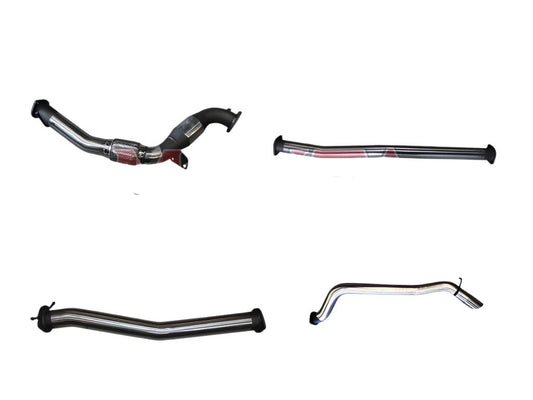 Manta | 3″ Turbo Back Exhaust with Cat No Muffler (No DPF) | Ford Ranger PX PX2 3.2L CRD Ute 2011–2015