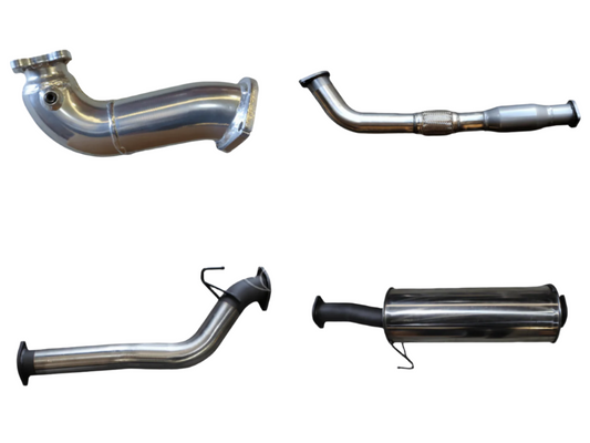 Manta | 3in Turbo Back with Cats & Muffler | Holden Colorado RC 3.0L SWB 2010–2012