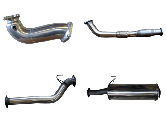 Manta | 3in Turbo Back No Cats with Muffler | Holden Colorado RC 3.0L SWB 2010–2012