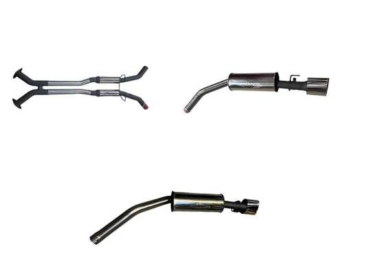 Manta | Dual 2.5″ Cat Back Hotdog/Muffler | Holden Commodore VU VY VZ V8 Ute 2000–2007