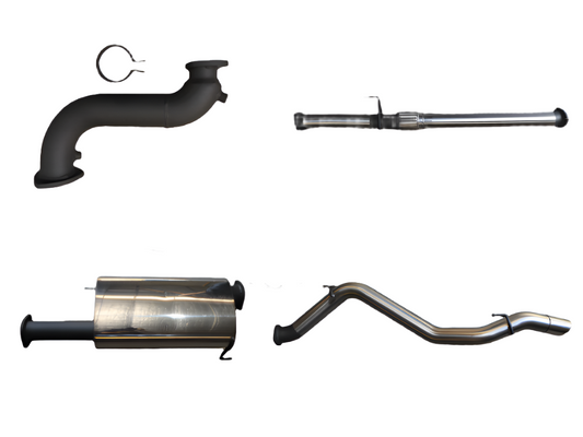 Manta | 3in Turbo Back without Cat & Centre Muffler | Holden Colorado 7 2.8L Wagon 2012–2016