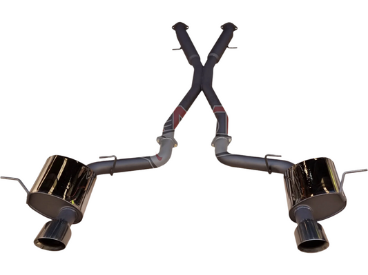 Manta - Jeep Grand Cherokee WK2 SRT 6.4L V8 - Twin 3" Cat Back Exhaust System with Chrome Tips - Hotdog/Muffler