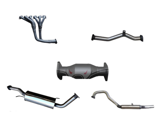 Manta | 2.5in Full Exhaust System with Centre Muffler & Rear Hotdog | Nissan Patrol GU 4.8L 1998–2016