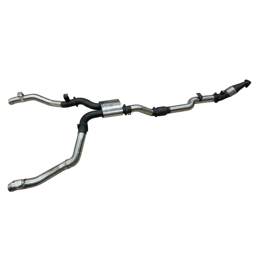Manta Twin 4″ Stainless Turbo Back Exhaust With Cat & With Muffler | Toyota Landcruiser 79 Series VDJ79 Dual Cab Ute 4.5L V8 TD 2012–2016