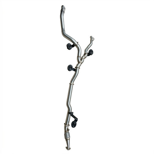 Manta Twin 4″ Stainless Turbo Back Exhaust No Cat & No Muffler | Toyota Landcruiser 79 Series VDJ79 Dual Cab Ute 4.5L V8 TD 2012–2016