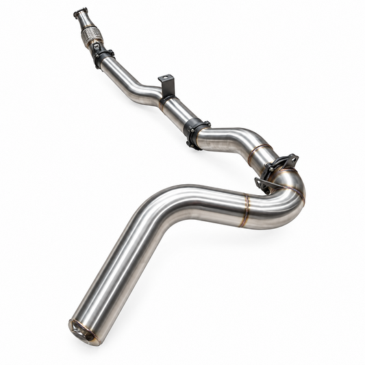 Manta 4″ Stainless Turbo Back Exhaust Side Exit Without Cat & Without Muffler | Toyota Landcruiser 79 Series VDJ79 Single Cab 4.5L V8 2016–2025