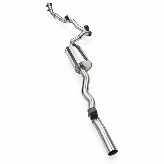 Manta 3″ Stainless Turbo Back Exhaust Without Cat & With Muffler | Toyota Landcruiser 79 Series GDJ79 Ute 2.8L TD 2023–on