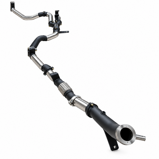 Manta Twin 3″ Stainless Turbo Back Exhaust Without Cat & With Hotdog | Toyota Landcruiser 79 Series GDJ79 Ute 2.8L TD 2023–on