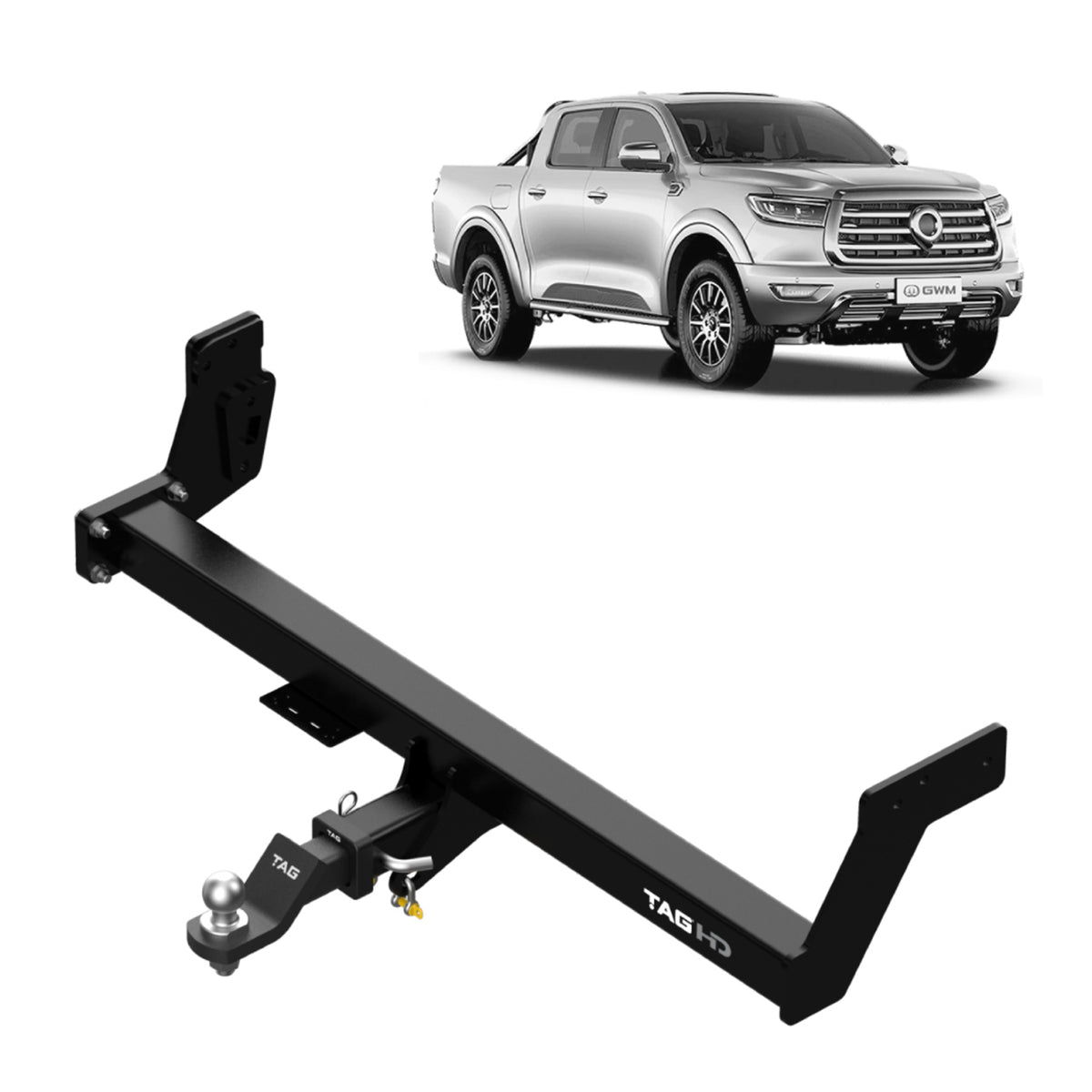 TAG Heavy Duty Towbar for Great Wall Cannon 2020-on | 3500kg towing - T4G839