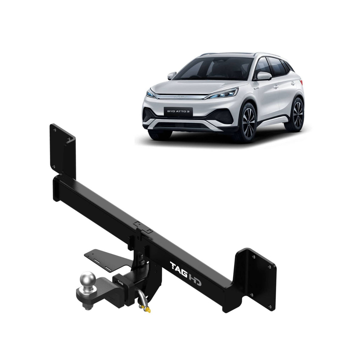 TAG Heavy Duty Towbar for BYD Atto 3 Hatch 2022-on | 750kg towing - T4JA30