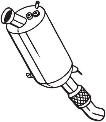 Diesel Particulate Filter - BMW X3 F25 2.0L N7D 1830851477 (Bosal)